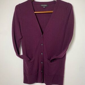 Banana Republic Women's Purple Cardigan Sweater (Size S)